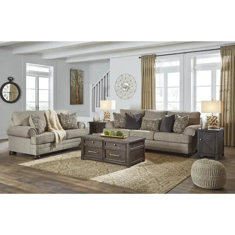 Ashley Kananwood Sofa Set in Oatmeal Signature Design by Ashley