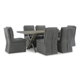 Ashley Krystanza Dining Set in Grey Signature Design by Ashley