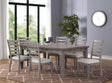 Lilly 7pc Wooden Dining Set in Gray Matrix Furniture