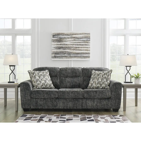 Ashley Lonoke Sofa in Gunmetal Signature Design by Ashley