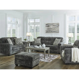 Ashley Lonoke Sofa Set in Gunmetal Signature Design by Ashley