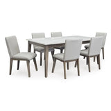 Ashley Loyaska Dining Set in Grey Signature Design by Ashley