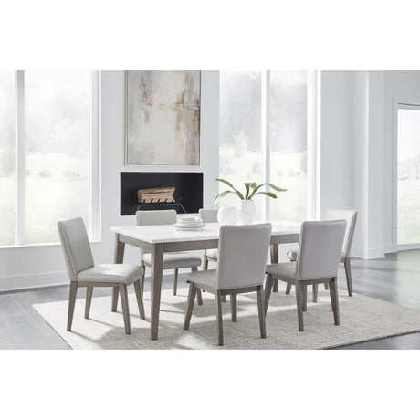 Ashley Loyaska Dining Set in Grey Signature Design by Ashley