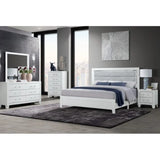Luccia LED Bedroom Set in White Complete Home Furnish