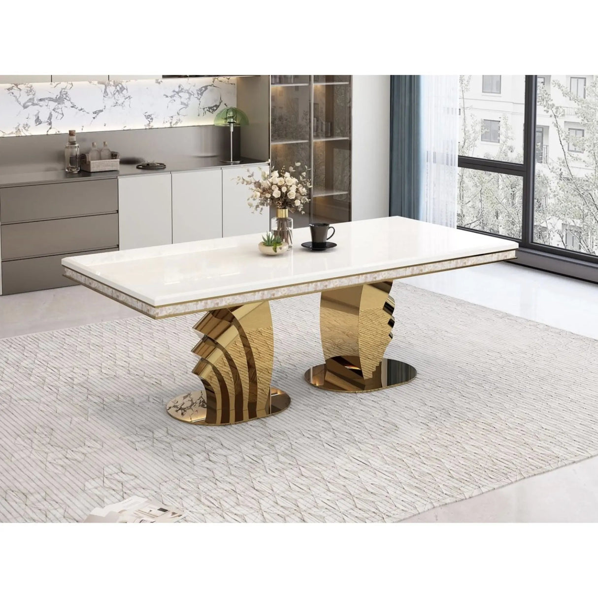 Luxury Marble Dining Table Complete Home Furnish