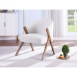 Maryk Dining Chair Set in Cream Brassex