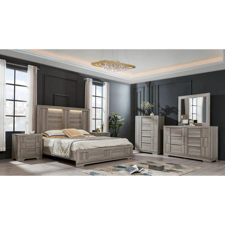 Mercedes LED Bedroom Set Trendz