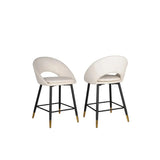 Mila Barstool Set in Grey Brassex