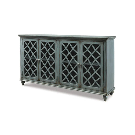 Ashley Mirimyn Accent Cabinet in Antique Teal Signature Design by Ashley