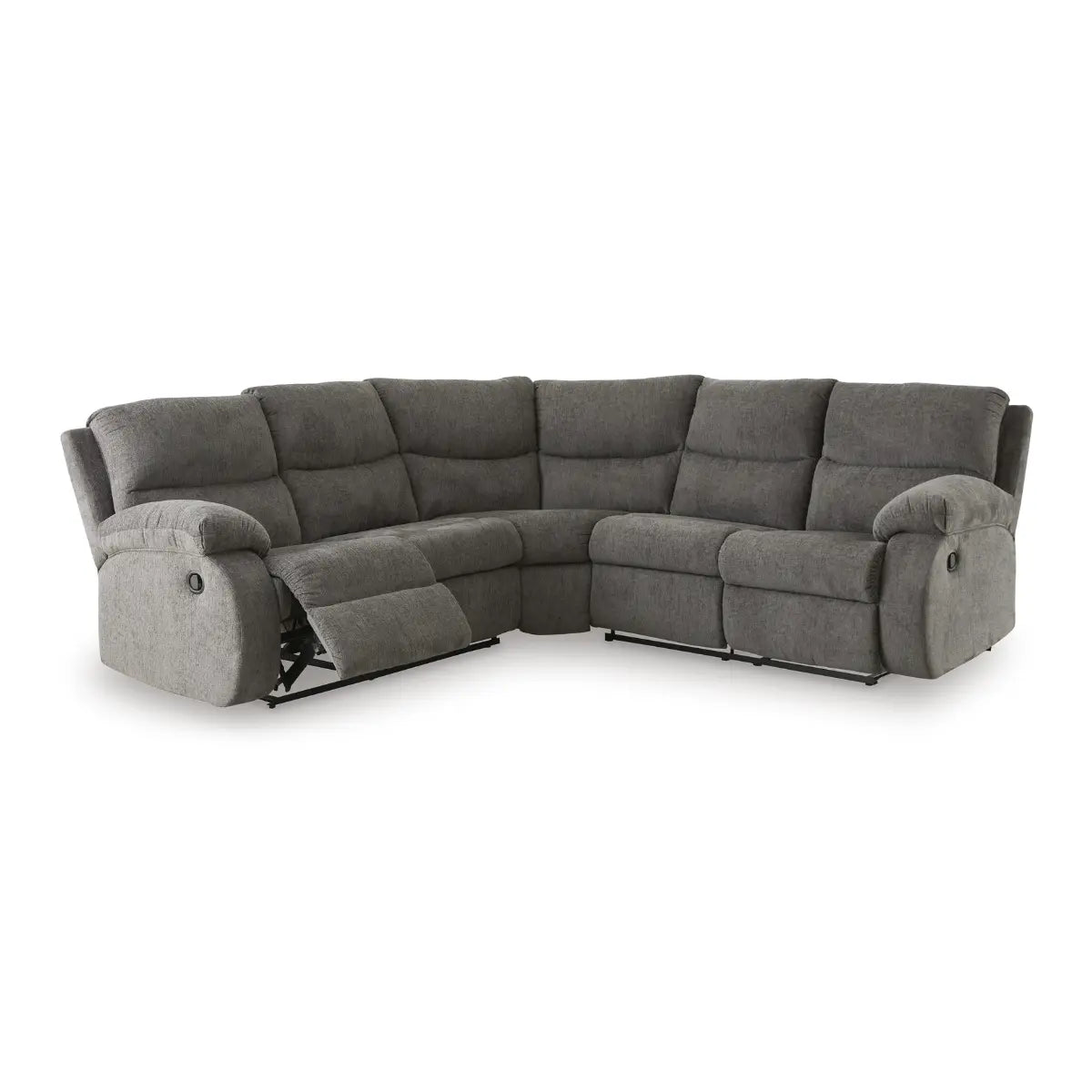 Ashley Museum Reclining Sectional in Pewter Signature Design by Ashley