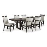 Ashley Neymorton Dining Set in Dark Brown Signature Design by Ashley