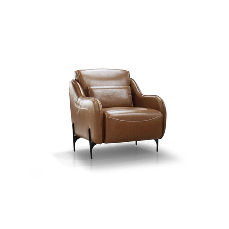 Palo Leather Accent Chair 99959BRW M.A.Z