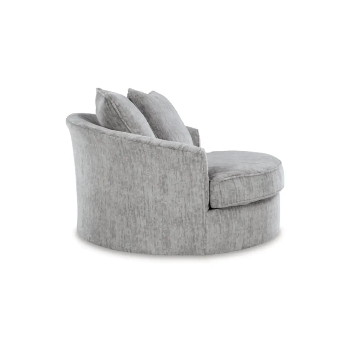 Ashley Pembrey Swivel Accent Chair in Pewter Signature Design by Ashley