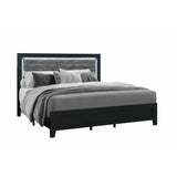Reid LED Bedroom Set in Black Complete Home Furnish