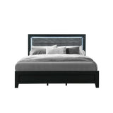 Reid LED Bedroom Set in Black Complete Home Furnish