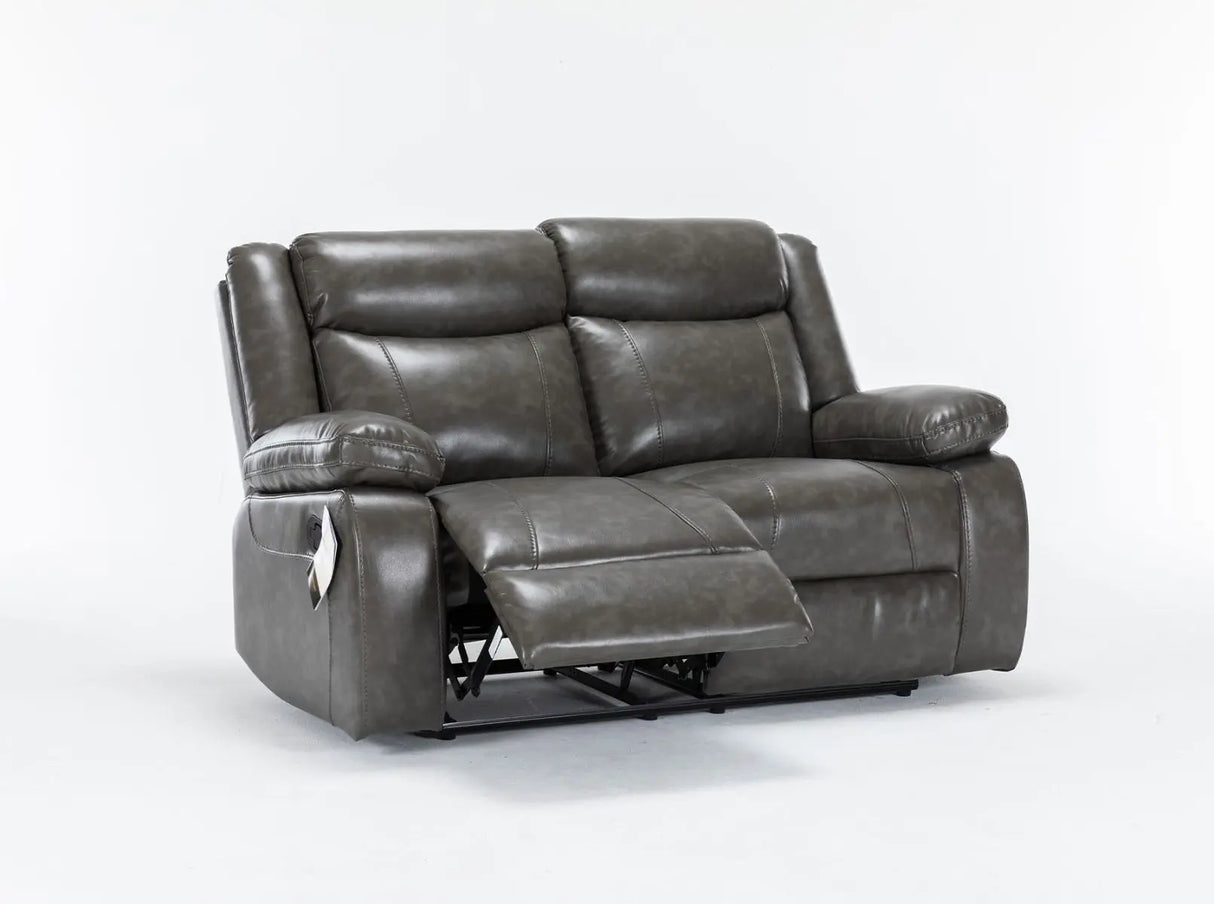 Salem Grey Motion Sofa and Loveseat Set - Complete Home Furnish