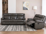 Salem Grey Motion Sofa and Loveseat Set - Complete Home Furnish