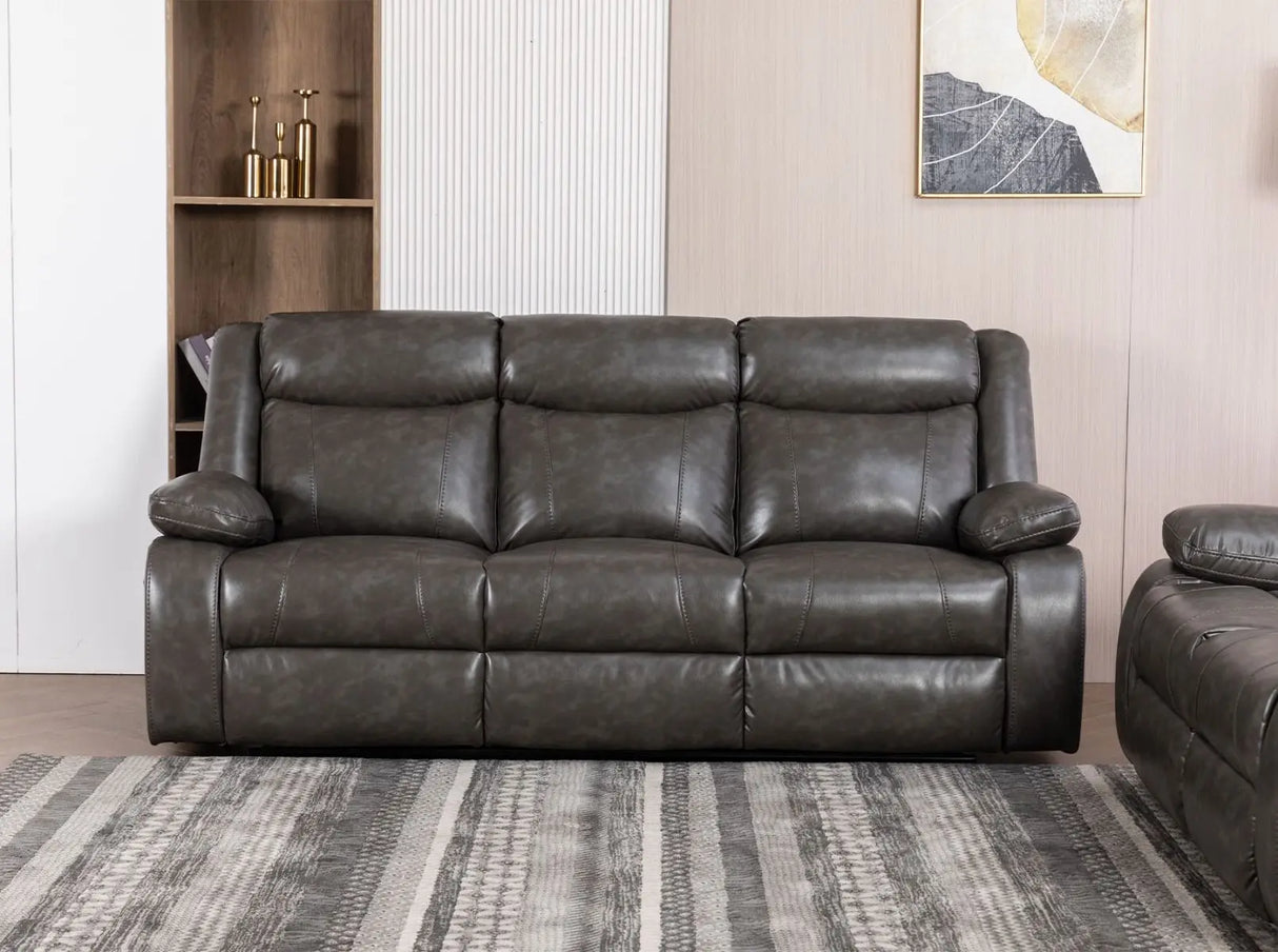 Salem Grey Motion Sofa and Loveseat Set - Complete Home Furnish