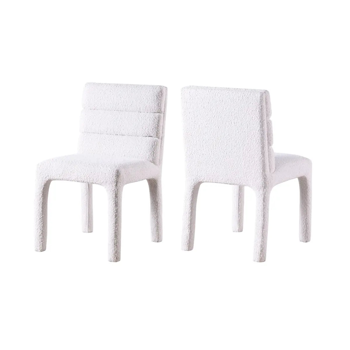 Salomi Dining Chair Set in White Brassex