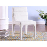 Salomi Dining Chair Set in White Brassex