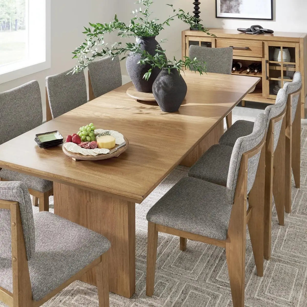 Ashley Sherbana Dining Set in Grey Signature Design by Ashley