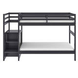 Stairway Twin over Twin Bunk Bed M.A.Z