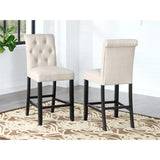 Stella Barstool Set in Beige Brassex