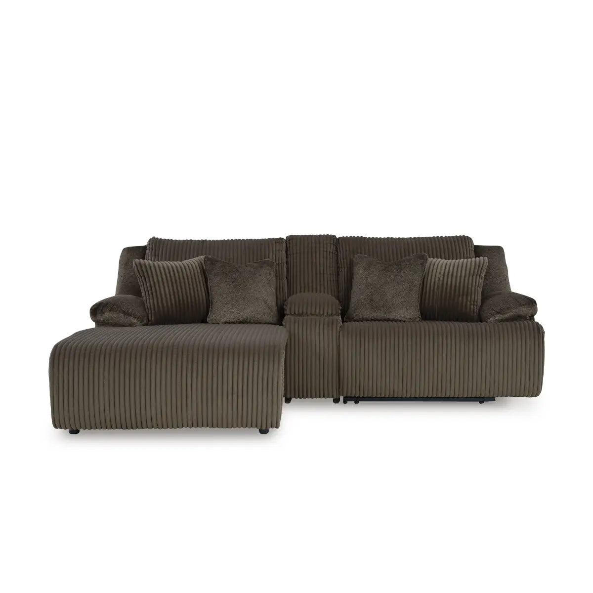 Ashley Top Tier Reclining Sectional Sofa in Chocolate Signature Design by Ashley