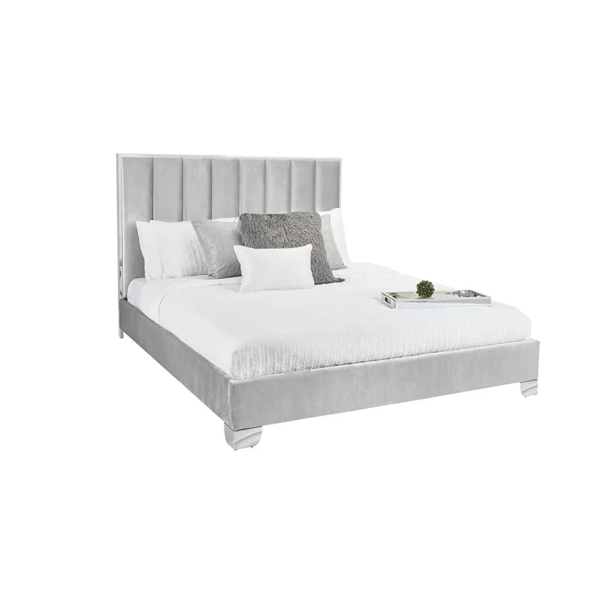 Uriel Velvet Upolstered Bed Xcella