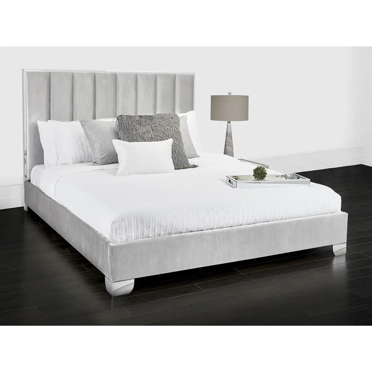 Uriel Velvet Upolstered Bed Xcella