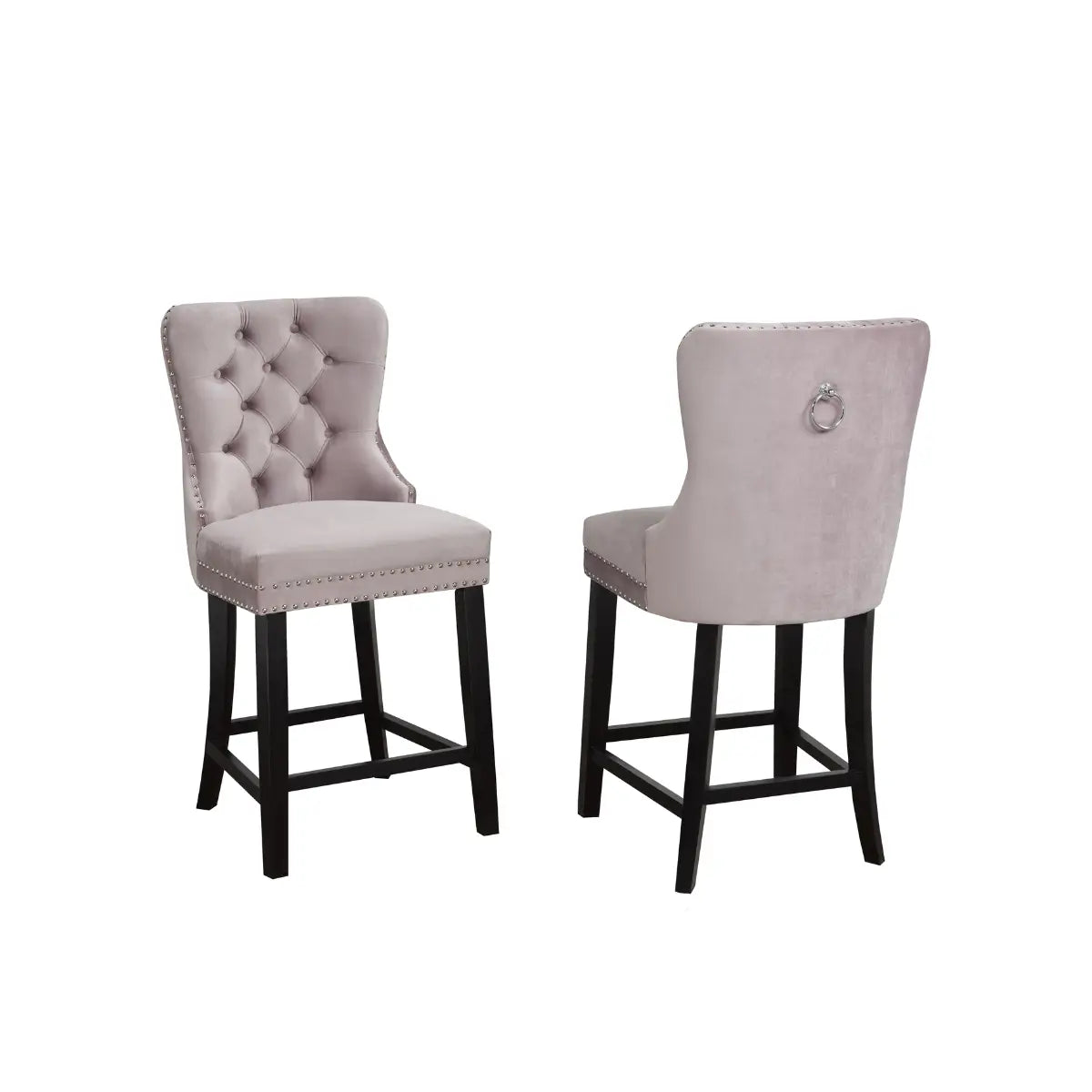 Verona Barstool Set in Salmon Brassex