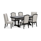 Ashley Welltern Dining Set in Black Signature Design by Ashley