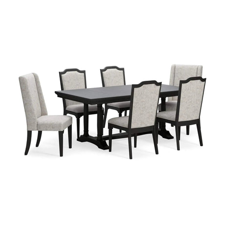 Ashley Welltern Dining Set in Black Signature Design by Ashley