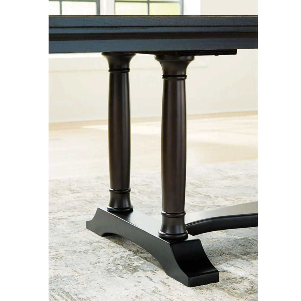 Ashley Welltern Dining Set in Black Signature Design by Ashley