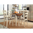 Ashley Woodanville Dining Set in Cream Brown Signature Design by Ashley