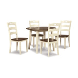 Ashley Woodanville Dining Set in Cream Brown Signature Design by Ashley