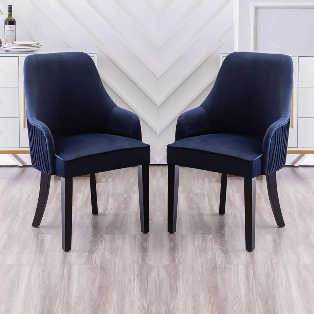 Yolda Fabric Accent Chair in Blue Kwality