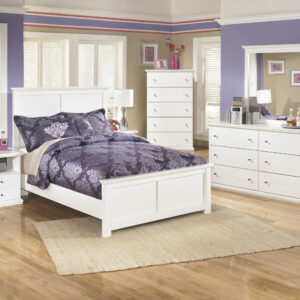 Ashley 6 PC Full Bedroom Set in White Finish