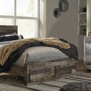 Ashley 6 PC Queen Bedroom Set In Rustic Finish