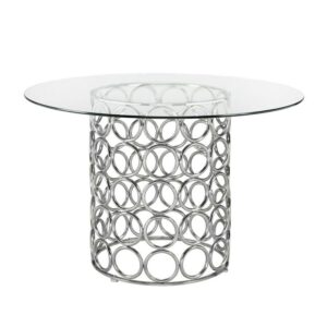 Monte Carlo Round Glass Dining Table