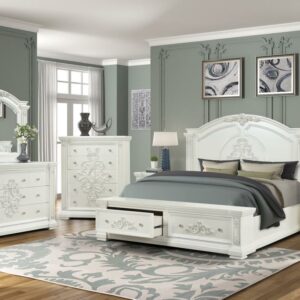 Alicia Transitional Style 8Pc Bed Set