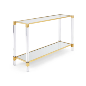 Dudley Brushed Gold Console Table