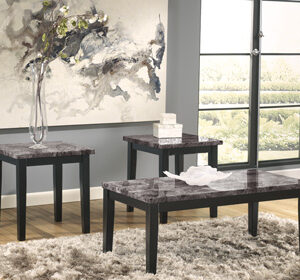 Ashley Luxe Wood and Marble Table (Set of 3)