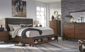 Ashley 6 pc Bedroom Set in Brown Colour